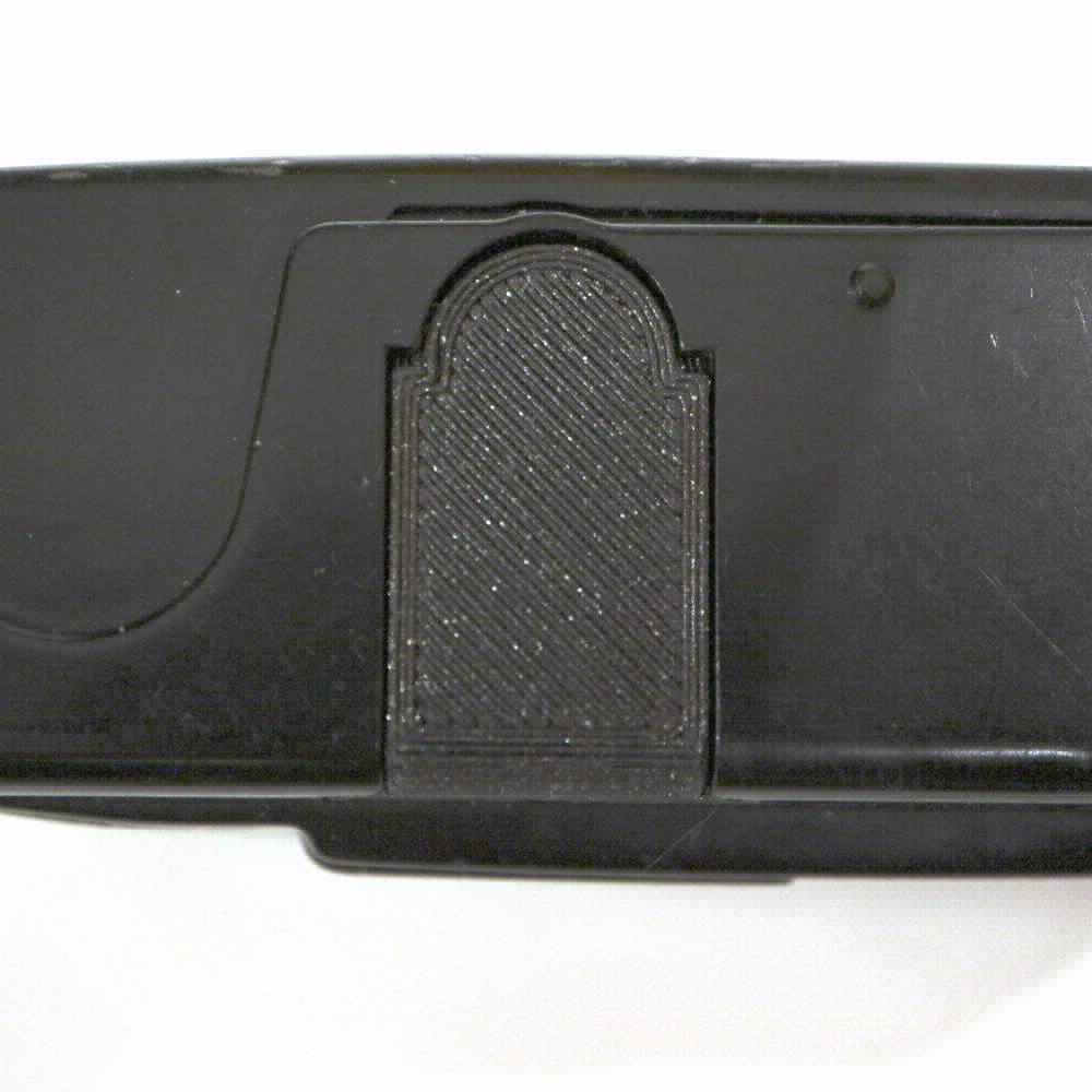 3d printed battery cover on the camera.